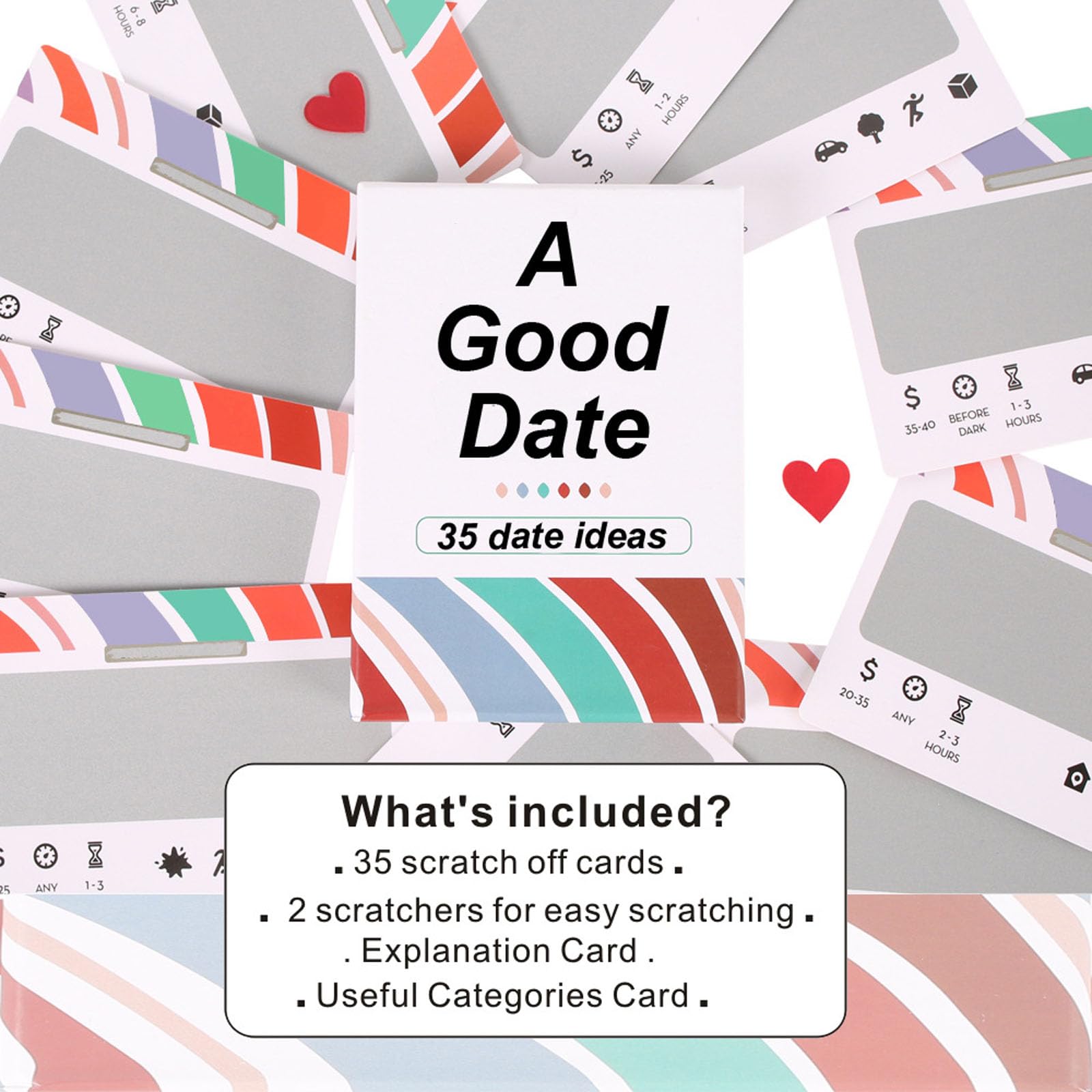 Gioco interattivo di coppia 35 Date prepianificate Notte Sorpresa Date Night Card e coppia sposata Romantics Gioco per lungo termine