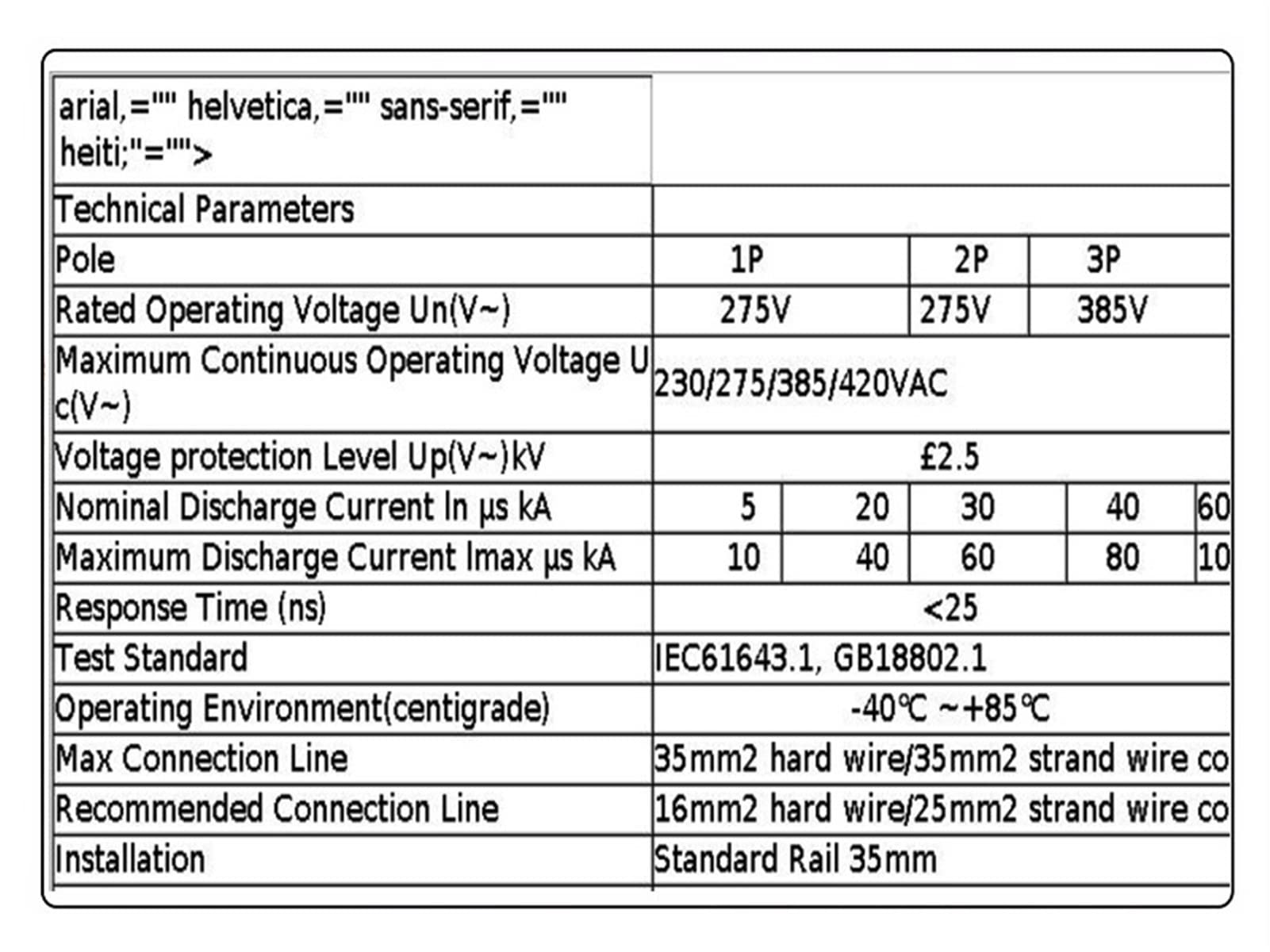 2P AC SPD Protezione Contro Le sovratensioni 10?20KA/20?40KA /30KA?60KA Protezione Contro i fulmini for la casa Scaricatore a Bassa Tensione Dispositivo di Protezione 230V 275V Color : 2p 2