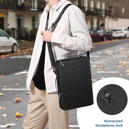 Miniatura 7 de FINPAC Bolsa de hombro para portátil de 15.6 pulgadas, funda protectora para computadora compatible con MacBook Pro 1615 2021, Dell XPS de 15