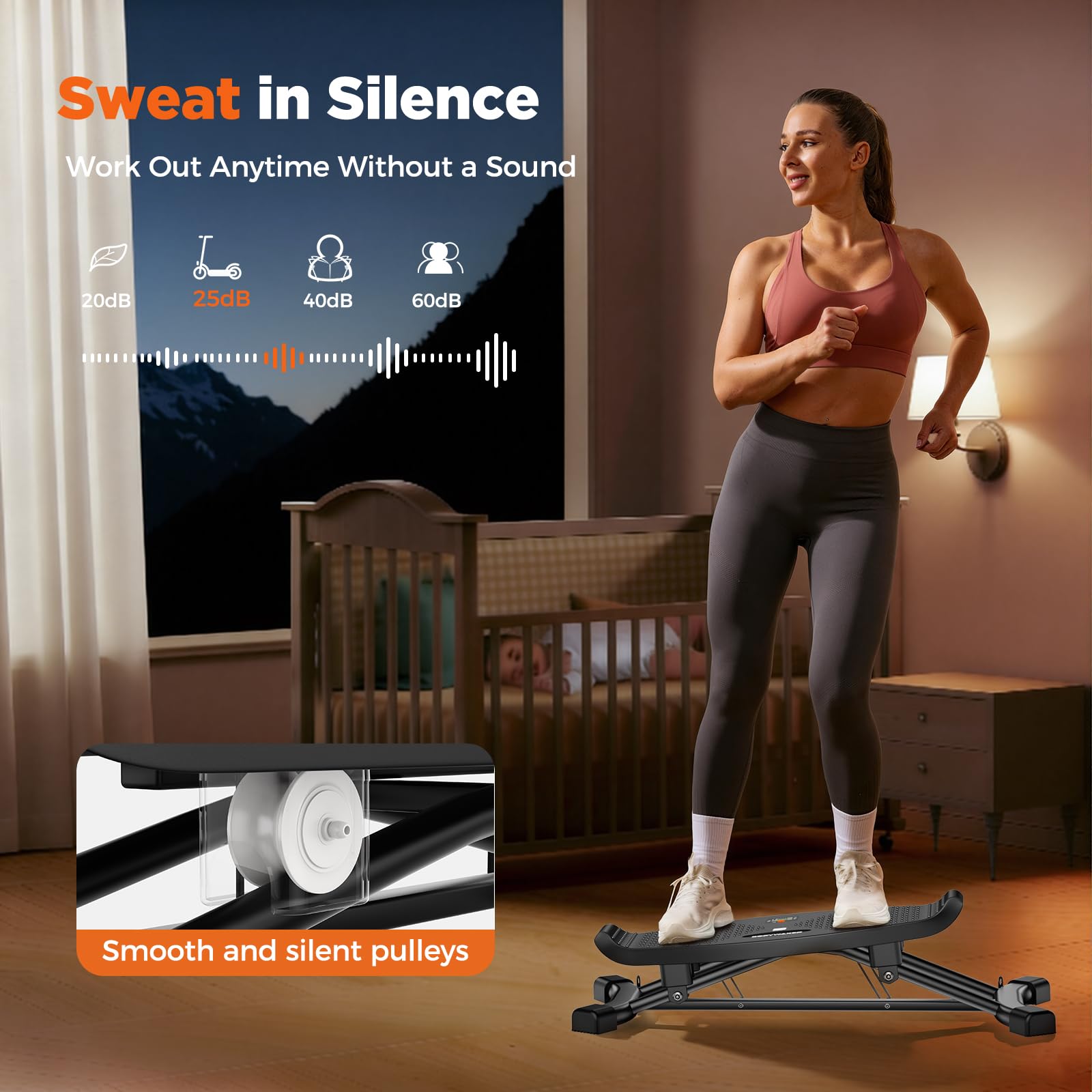 Balance board per allenamento di tutto il corpo, tavola oscillante con display LCD e fascia di resistenza, bilanciere portatile con capacità di 136 kg per palestra in casa, fitness, allenamento delle