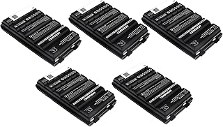 KASLNOUO FNB-83 FT-60R Replacement Battery for YAESU Vertex FNB-V94 FNB-64 FNB-V57 FNB-V67Li VX160/FT-60 FT-250 7.2V 1800mAh 5 -Pack