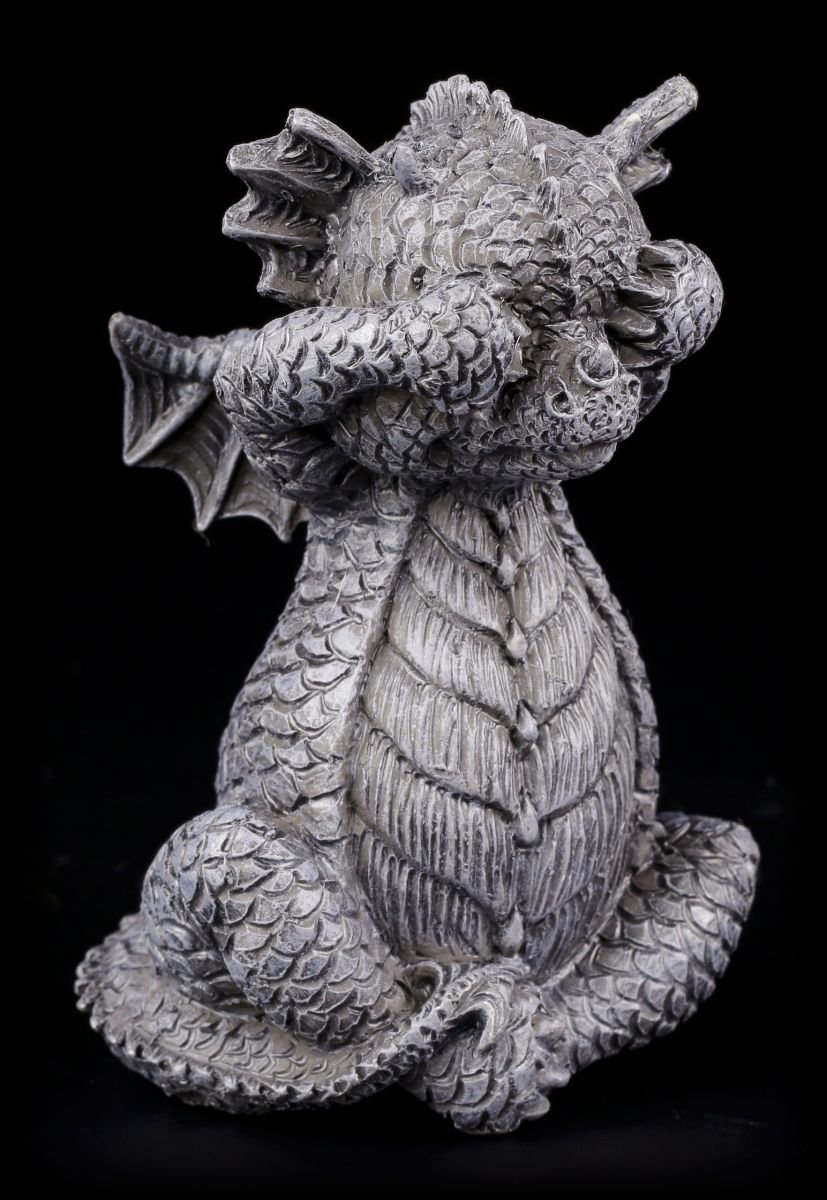 Niedliche Drachen Figuren 3er Set - Nichts böses sehen hören sprechen - Deko