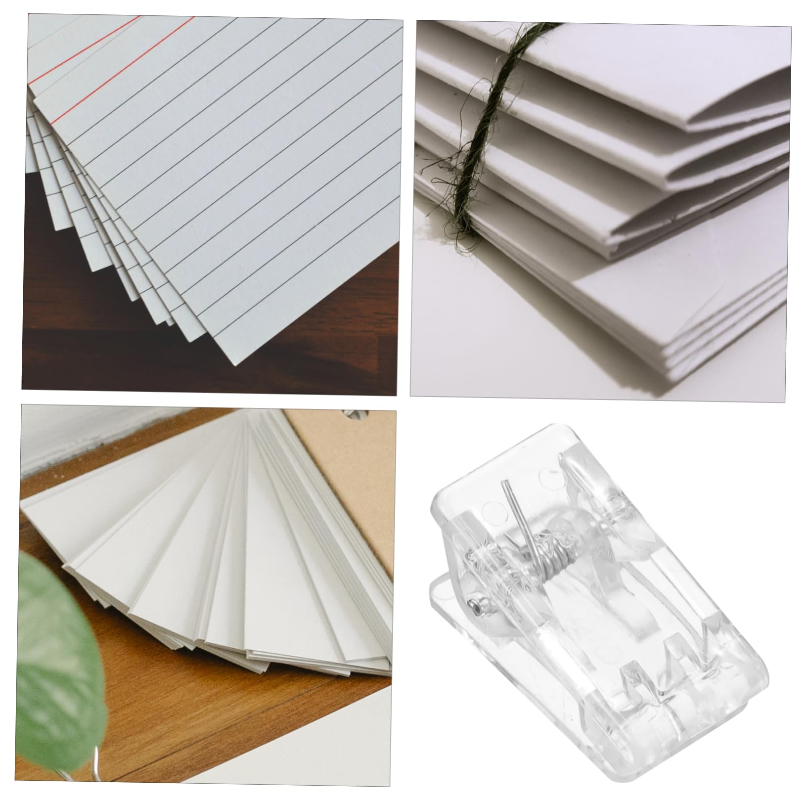 SHINEOFI 5 Sätze Transparenter Ausweishalter Miniclips Hängend Größe Büroklammern Mini-klemmen Abzeichen-clip Federclip Zum Basteln Transparenter Federclip Plakatwandclip Acryl 60 Stück * 5