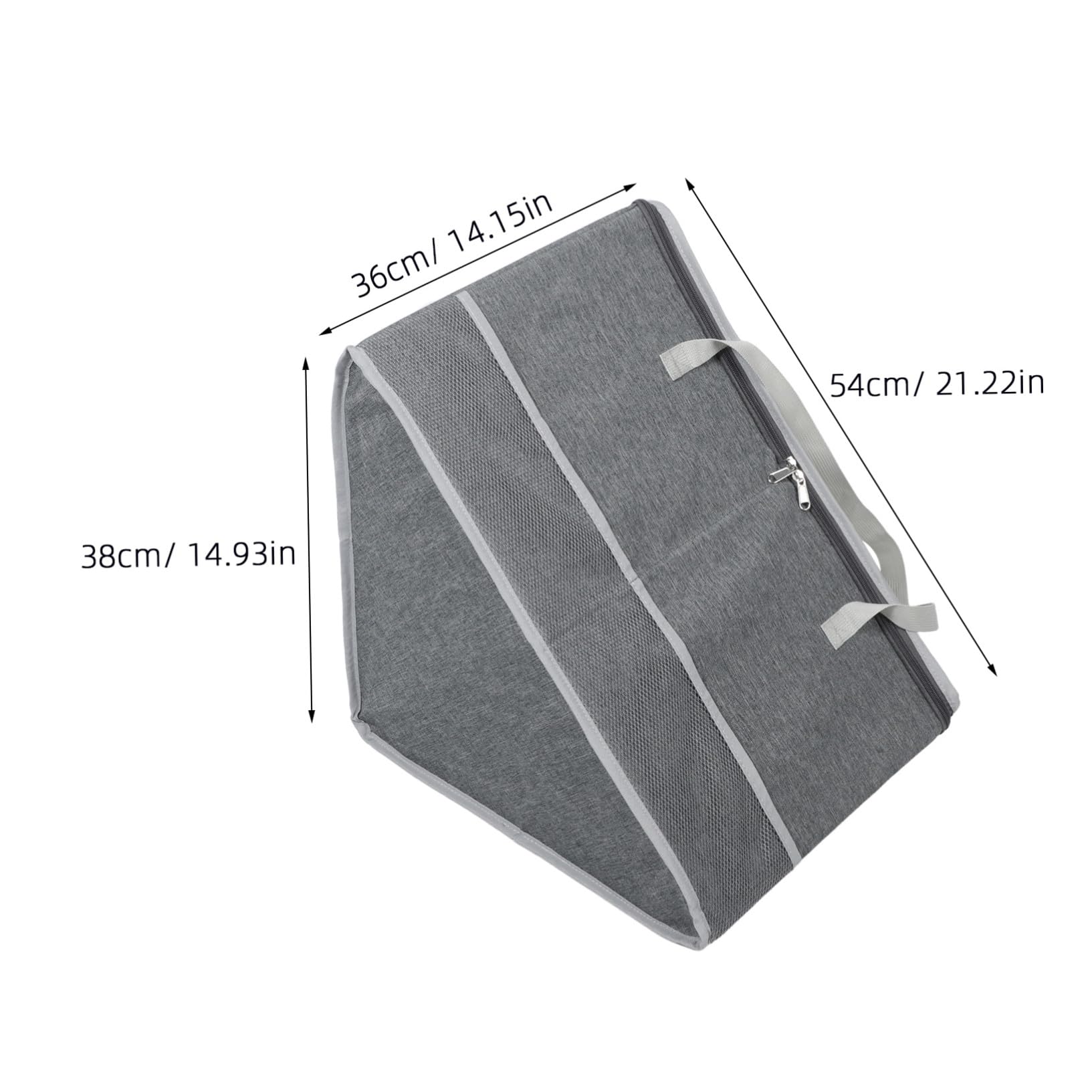 Dreieckige Kleiderbügel-aufbewahrungsbox mit Reißverschlussdeckel Stabiler Organizer für Mehrere Kleiderbügel Platzsparender Korbstapeler aus Polyester für Schrank und Waschküche