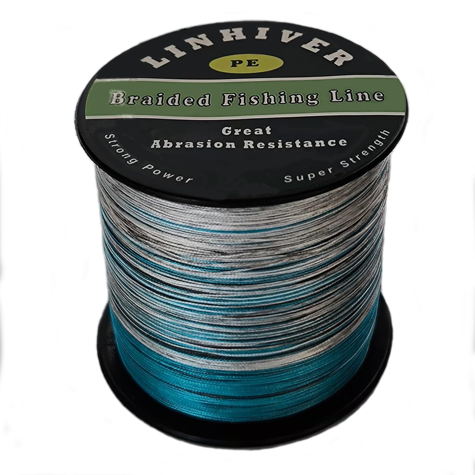 LinHiver Braided Fishing Line, Strong Power, Great Abrasion Resistance, Thin Diameter, No Stretch, Low Memory and High Sensitivity(164/328/547/1093Yds