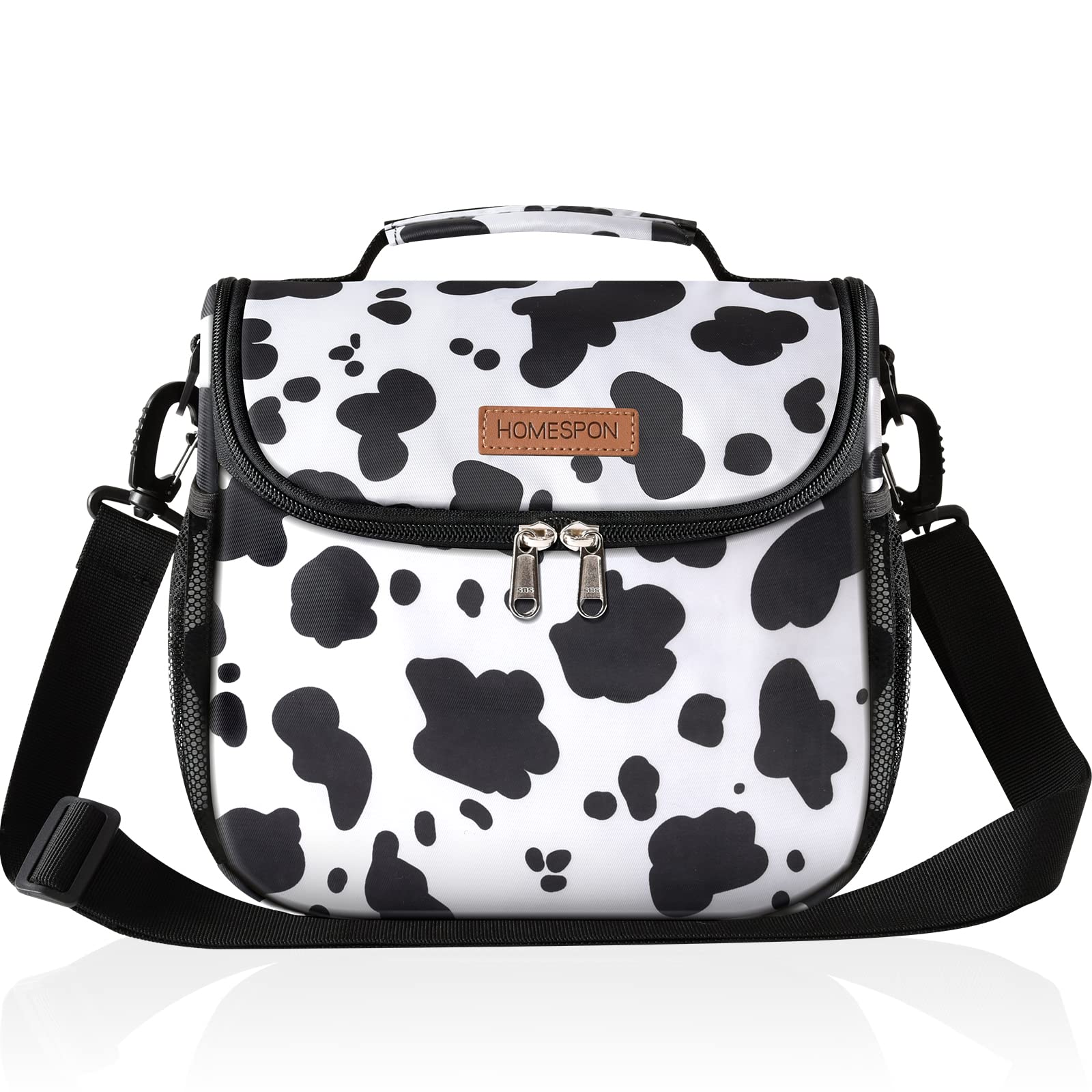 Buringer HOMESPON Insulated Lunch Bag for Women Reusable Lunch Box Cute Cooler Tote with Adjustable Shoulder Strap for
