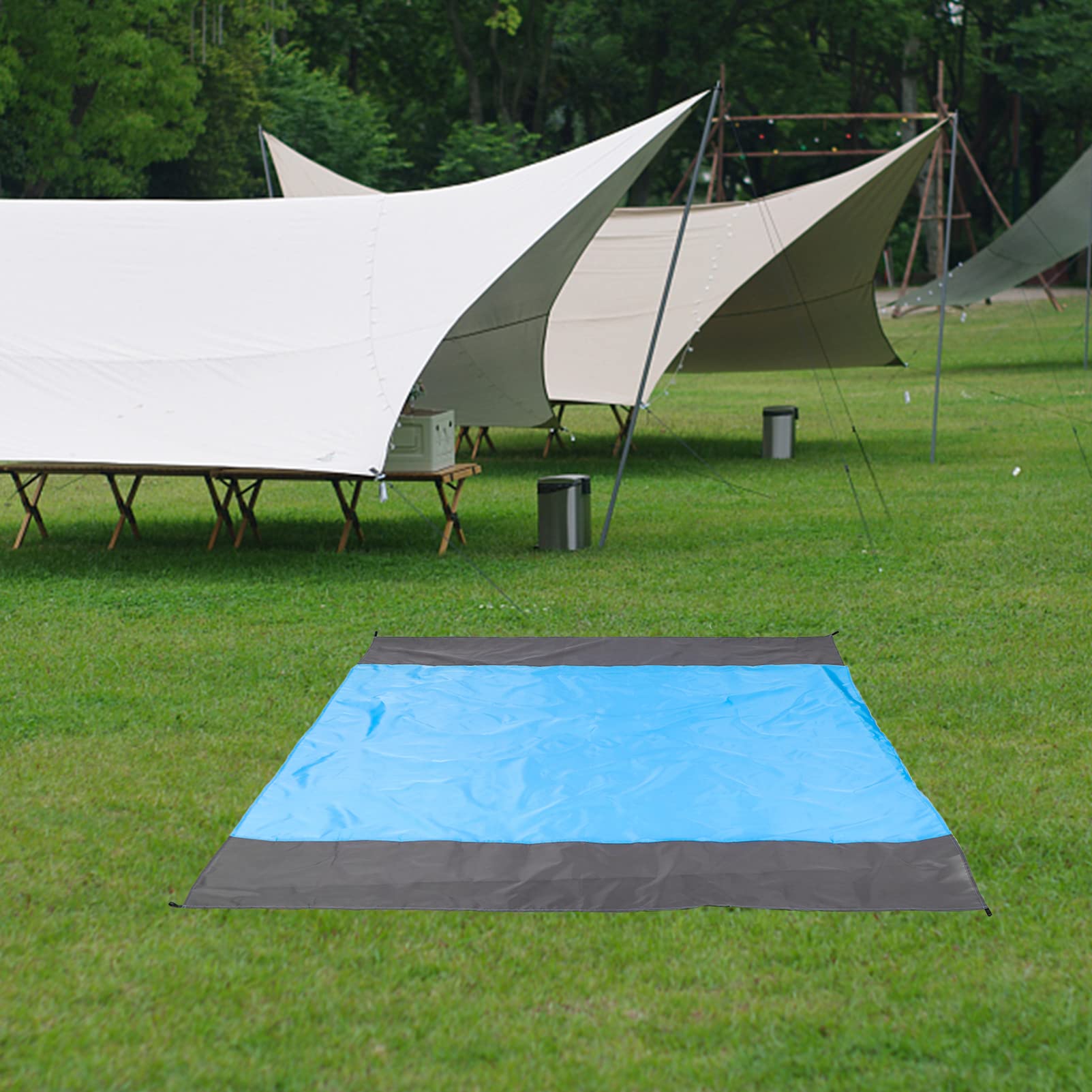 Tappetino da Picnic Pieghevole Grande Coperta da Spiaggia Tappeto per Campeggio Picnic Parchi Escursioni Tasche per Riporre Oggetti