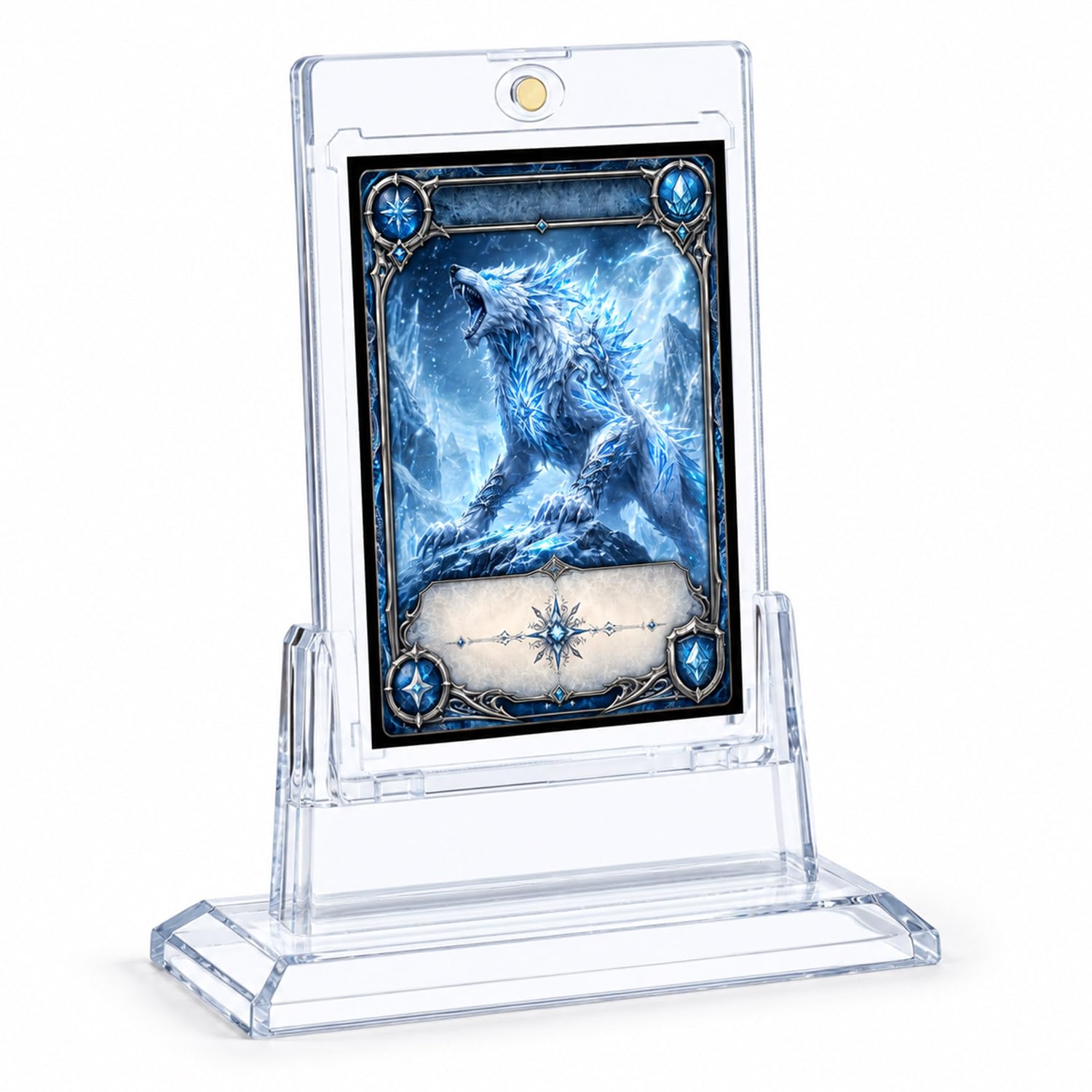 Mcbazel 35PT Magnetic Acrylic Card Holder with Stand for Trading Cards