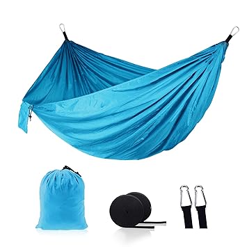 Nylon Hammock Widened Indoor Outdoor Swing Camg Supplies 210T Nylon Beach Hammock Travel Hiking Hammock