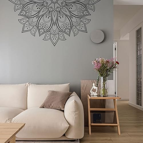 Miniatura 8 de Mandala Cabecero principal dormitorio bohemio bohemio flor pared calcomanía de vinilo adhesivo Yoga Studio Namaste adornos arte