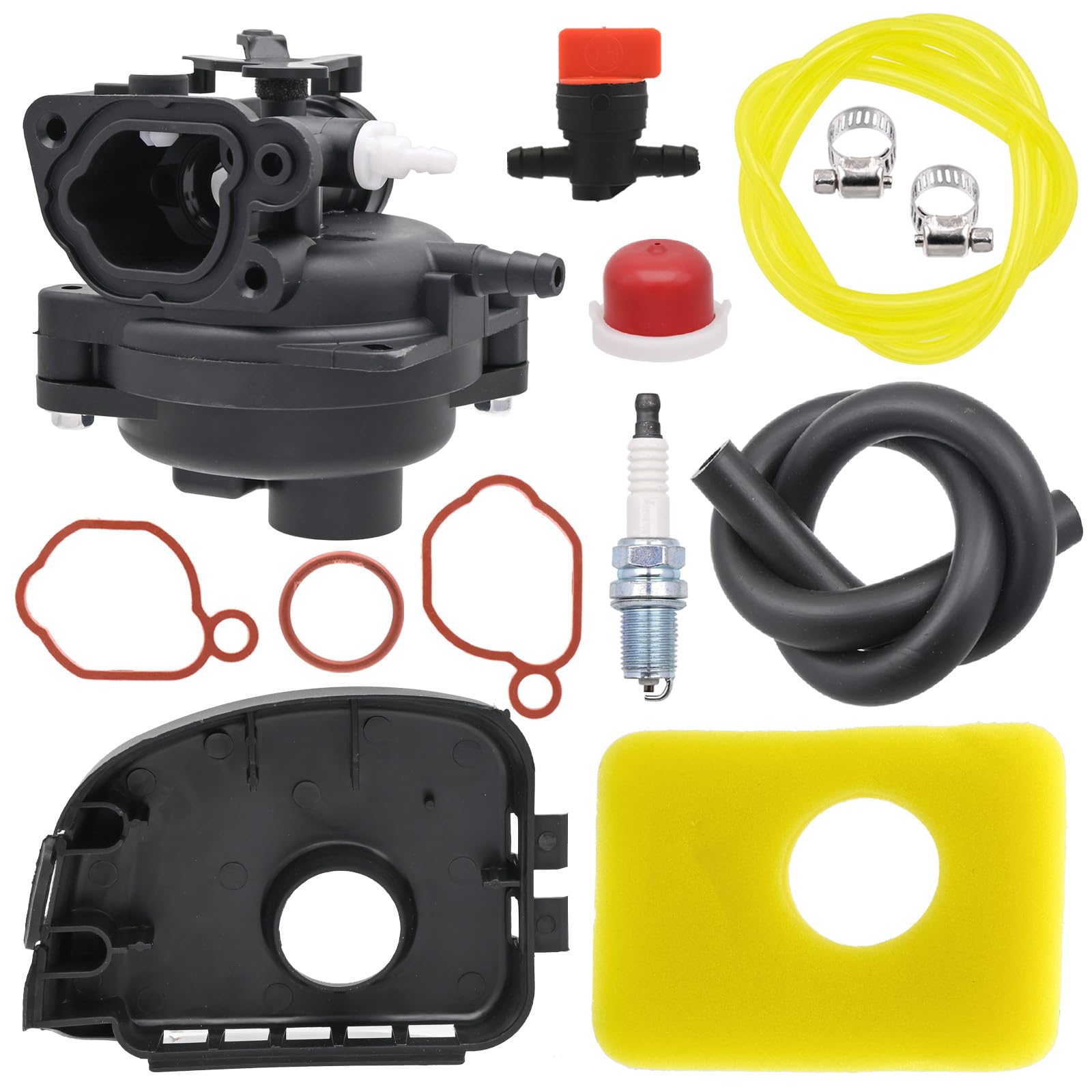 799583 593261 Carburetor Kits for B&S 595656 591979 591160 08P502 8P502 09P602 9P602 300E 450E 500E 550EX Series Engines with 799579 Filter 595660 Cover