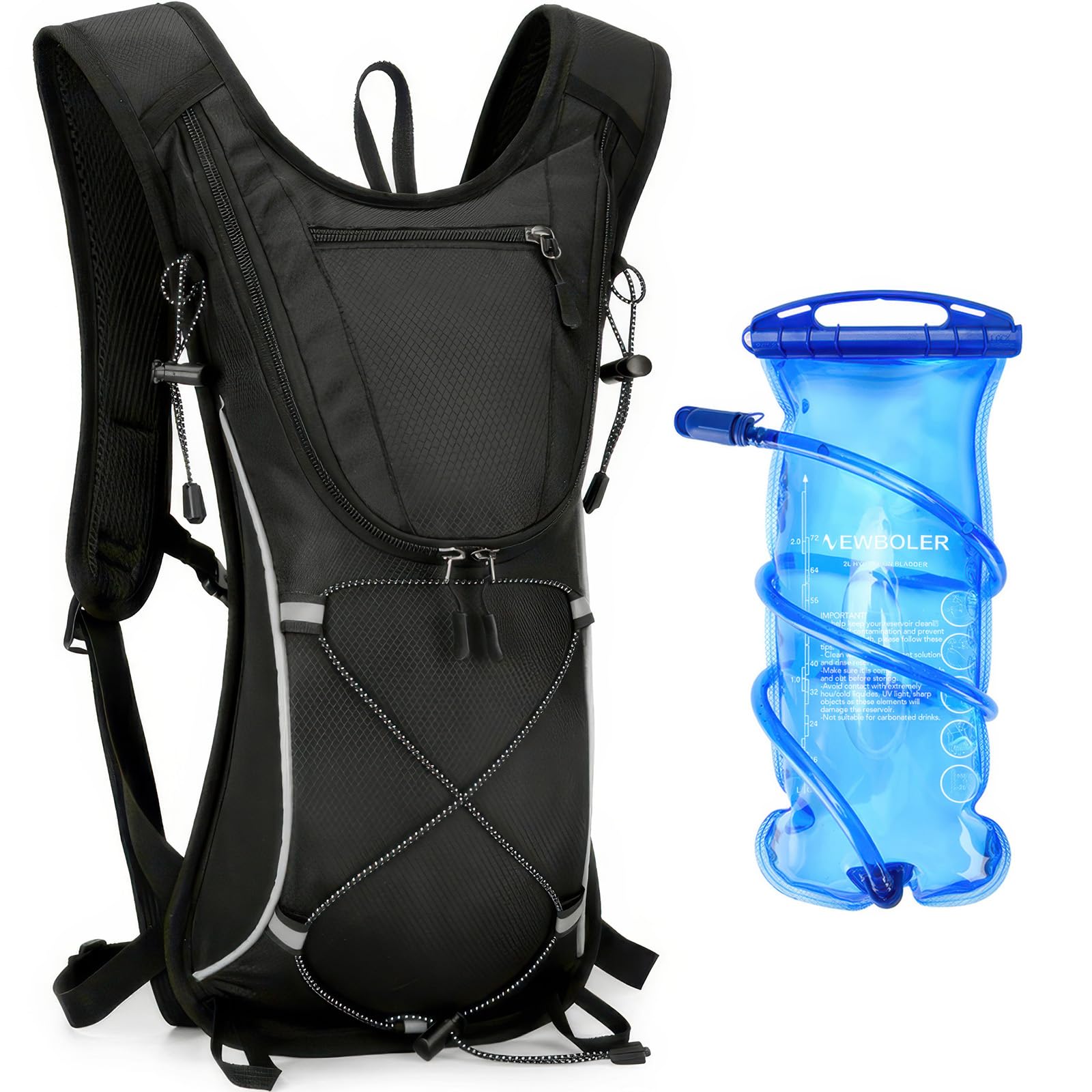 Lightweight Cycling Hydration Backpack, 2L Hydration Pack, 0.34kg, Outdoor Sport Cycling Camping Hiking Running. for Men, Women