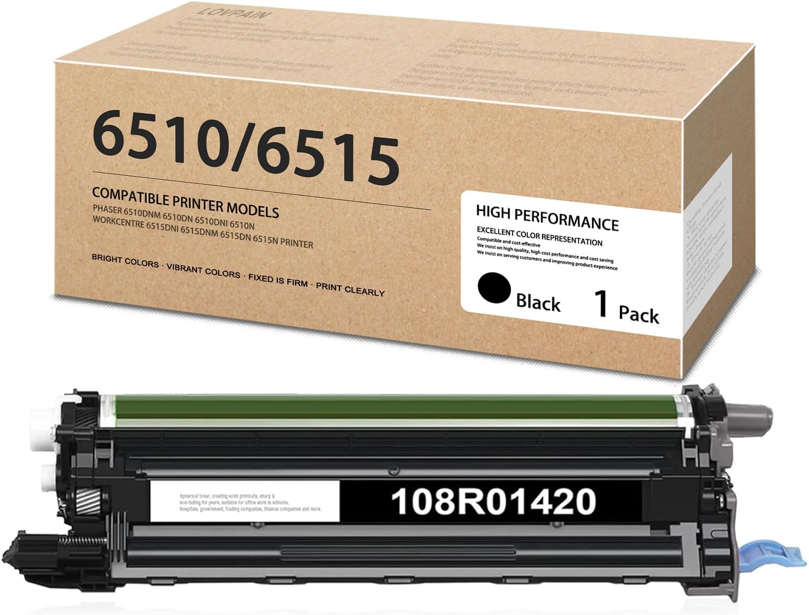 1Pack 6510/6515 Black Drum Unit (48,000 Page Yield