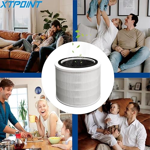 Miniatura 6 de Paquete de 2 filtros de repuesto Core 300 compatibles con LEVOIT Core 300 y Core 300S VortexAir purificador de aire, filtro de grado H13 Core 300S