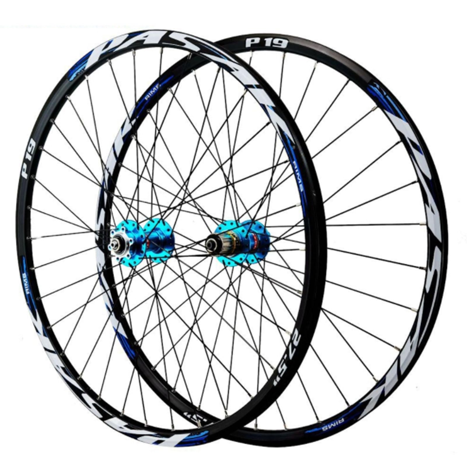 ZXGSXIOU 26/27.5/29 Inch MTB Wheelset, Disc Brake With Quick Release Skewer 32 Holes Bike Hub Aluminum Alloy Wheels for 7-12S Cassette 2213g