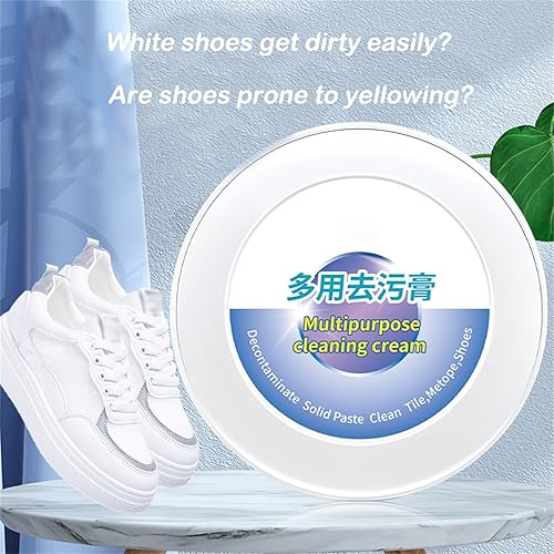 Miniatura 5 de VIED Barmoar Limpiador de zapatos, crema multifuncional de limpieza y eliminación de manchas, crema de limpieza multiusos con esponja (1 unidad)