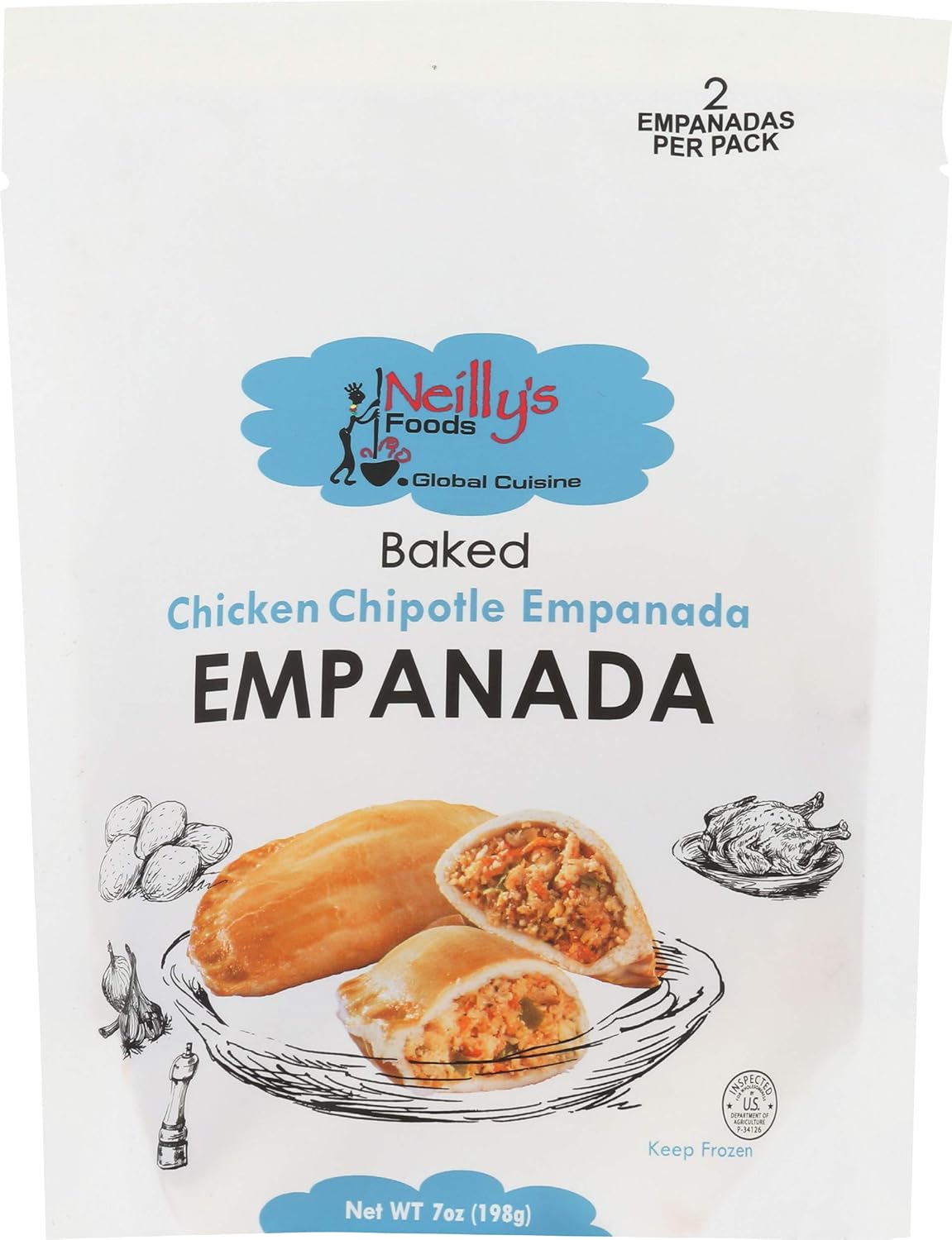 Neilly's, Empanada Chicken Chipotle, 7 Ounce Grocery
