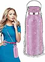 新品ストーン装飾 水筒 26.4オンス 金色 Amazon｜したウォーターボトルのラインストーン, したライン