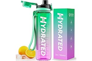 32oz Water Bottle with Time Markings