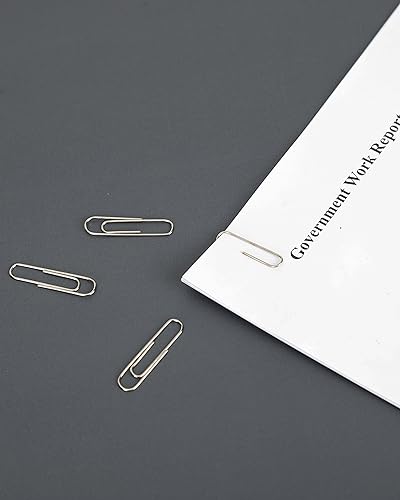 Miniatura 6 de PAPERPAL Clips de papel para oficina, escuela y uso personal, clip liso #1 (1-27 pulgadas), 600 clips de papel medianos (6 cajas de 100 cada uno),