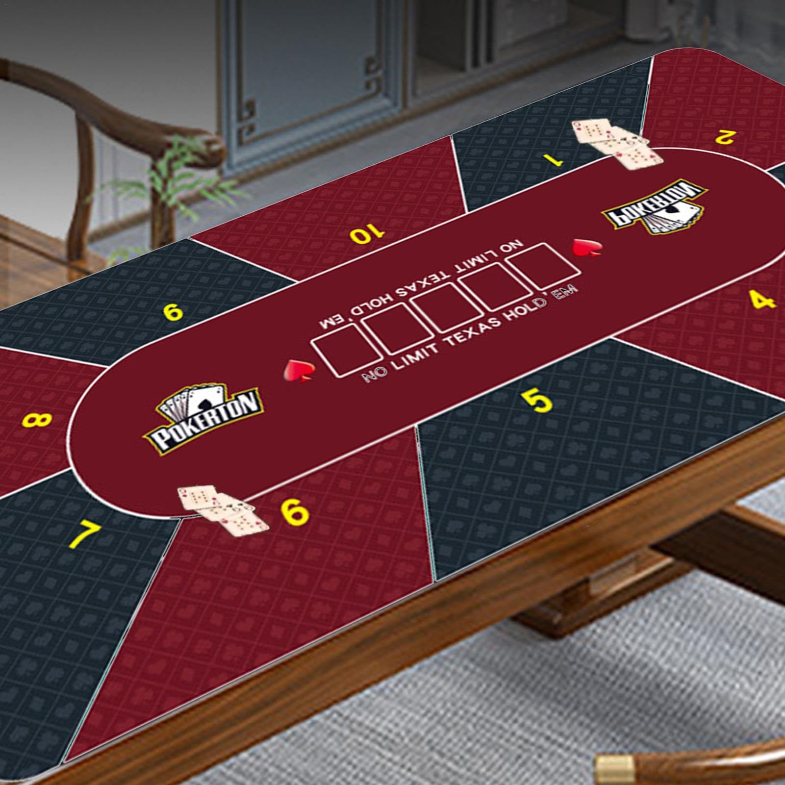 Lnhgh Nappe de Poker, Nappe de Casino | Tapis de Table de Poker 120x60cm - Couvertures de
