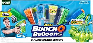 Zuru Bunch O Balloons 130+ Self-Sealing Water Balloons with 2 Ultimate Stealth Soakers