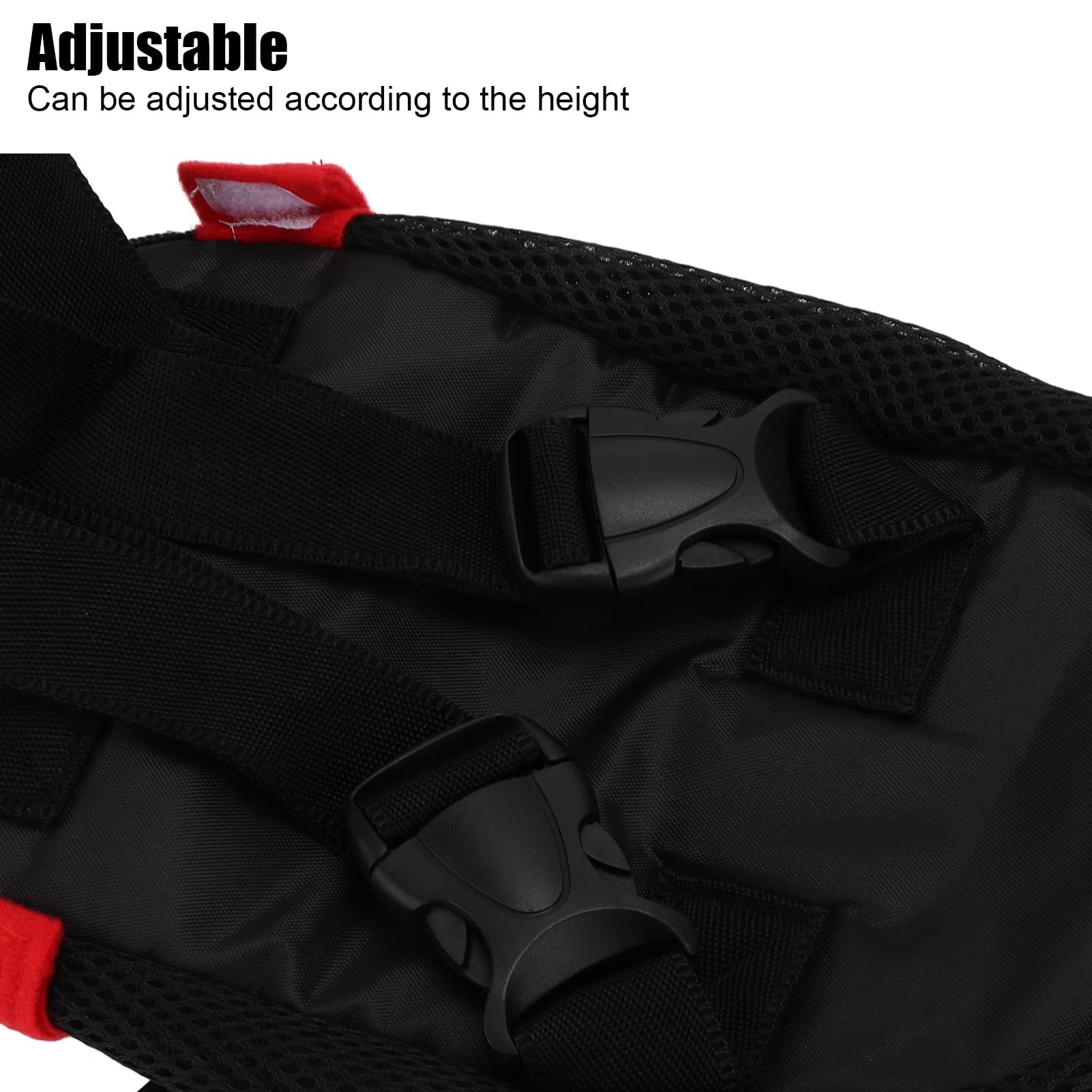Haustiertrage Rucksack Hundetrage Brusttasche Freihändige Brusttrage Vierbeinige Rucksacktasche für Kleine Mittelgroße Hunde und Katzen Wandern Outdoor Reisen(S rot)