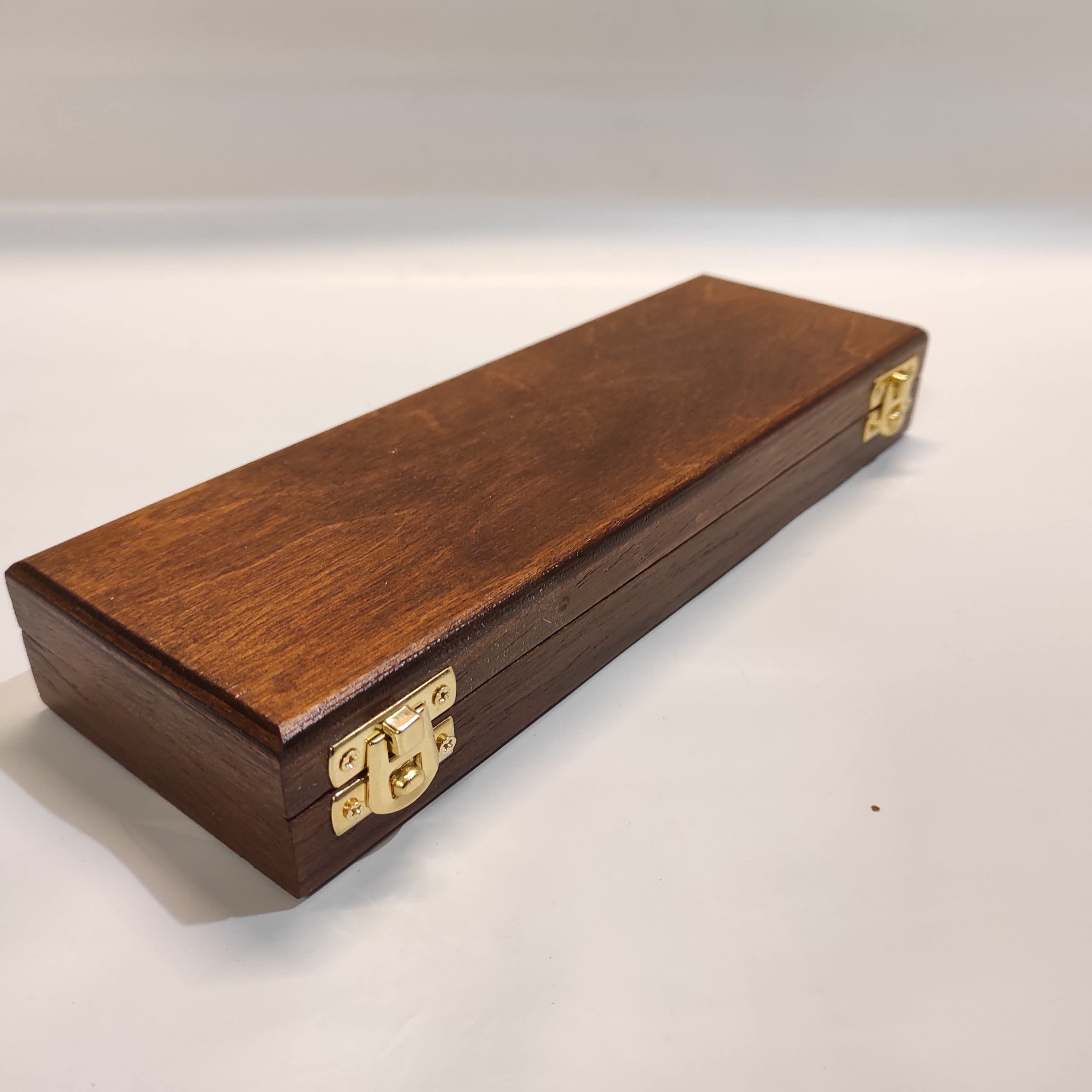 Cofanetto in legno per monete e medaglie da collezione, 4 caselle 50x50 mm, velluto tortora, fatto a mano in Italia – Coins&More
