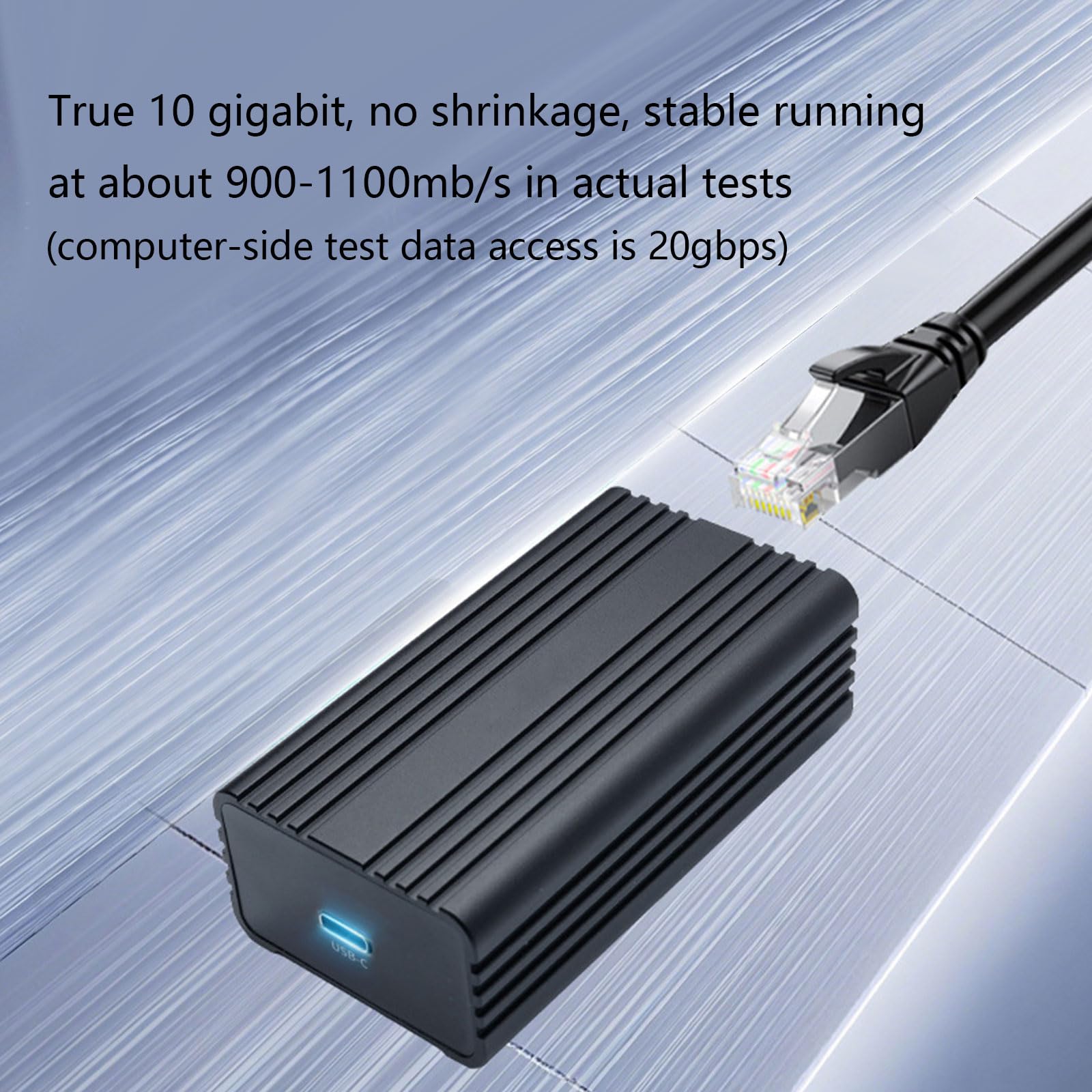 Adattatore di rete Ethernet USB 10G Custodia in alluminio leggero USB3.2 per accessori per smartphone portatili