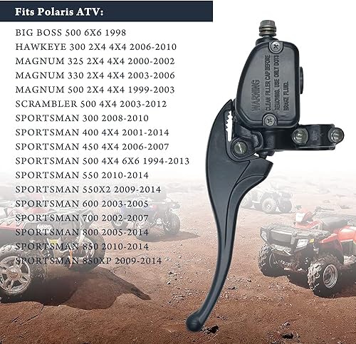 Miniatura 3 de Triumilynn Cilindro maestro de freno trasero delantero para Polaris Sportsman 400 500 550 600 700 800, Magnum 325 330 500 Scrambler 400 500 #