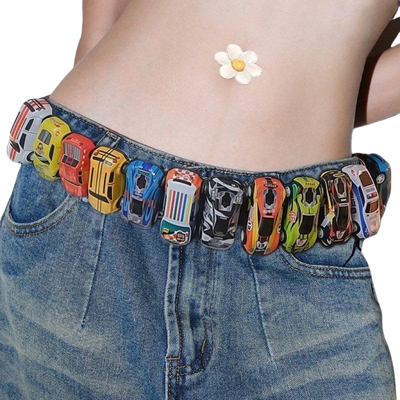 Toy Car Cute Y2k Belt Retro Vintage 2000s Fancy Belts Women Trendy Goth Accessories Emo Clothes Grunge Streetwear Y2k Accessories