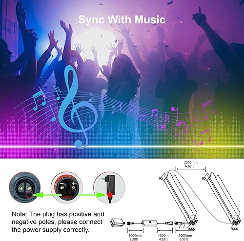Miniatura 6 de Paquete de 2 barras de luz para lavadora de pared, luz de lavado de escenario RGBCW de 30 W, impermeable IP67 y 16 millones de colores y