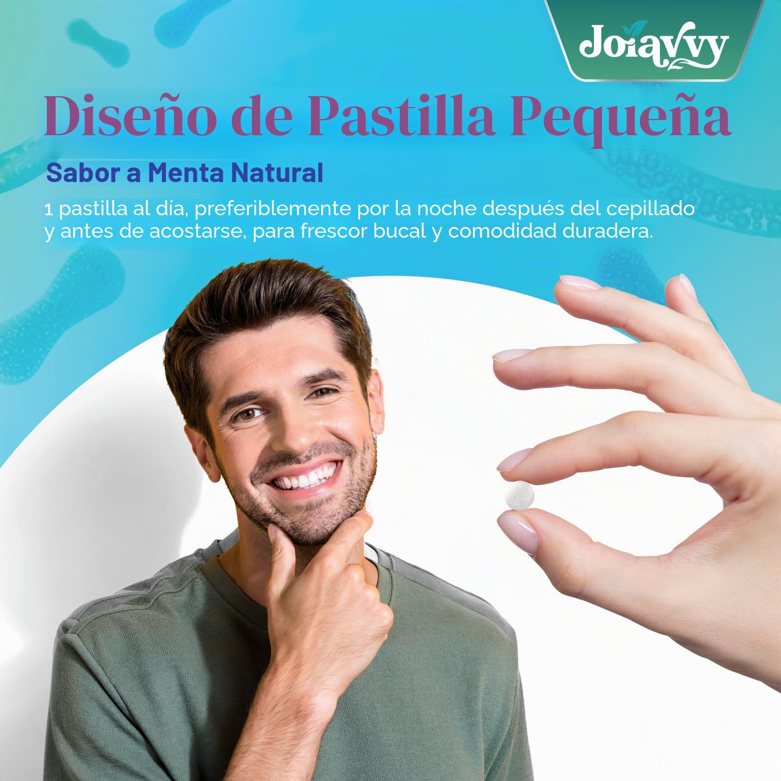Probiótico Oral 11 Mil Millones de UFC para la Flora Oral, Pastillas Probióticas 7 en 1 con BLIS K12 y M18, Sin Azúcar, Sabor a Menta Natural (60 Unidad (Paquete de 4))