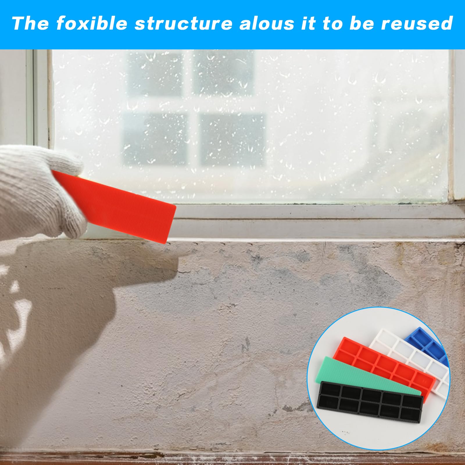 72 Distanziatori In Plastica Per Piastrelle E Vetri | 6 Misure Da 1mm A 6mm | Per Livellamento - Foto 8