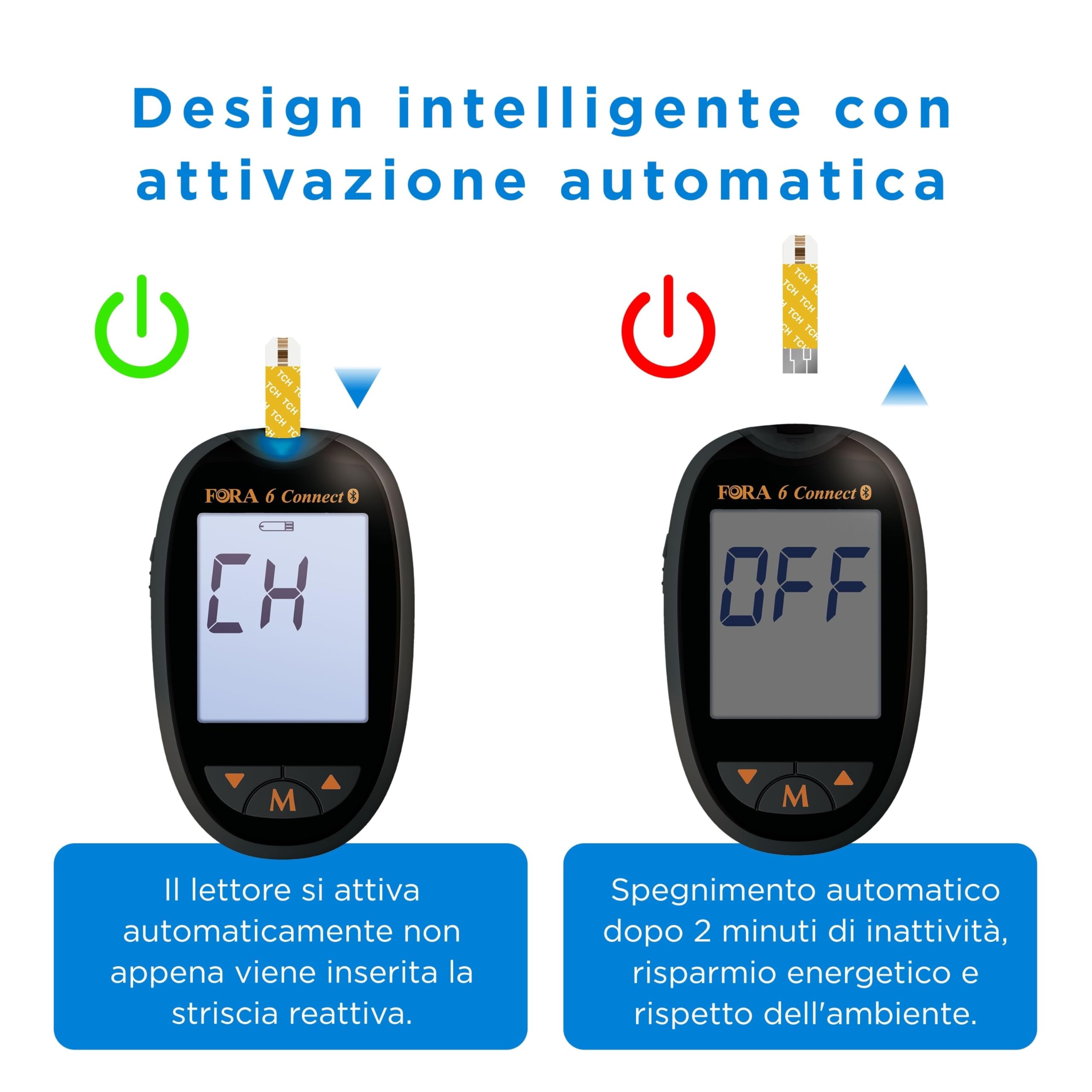FORA6 Connect + Strisce Reattive Colesterolo Totale