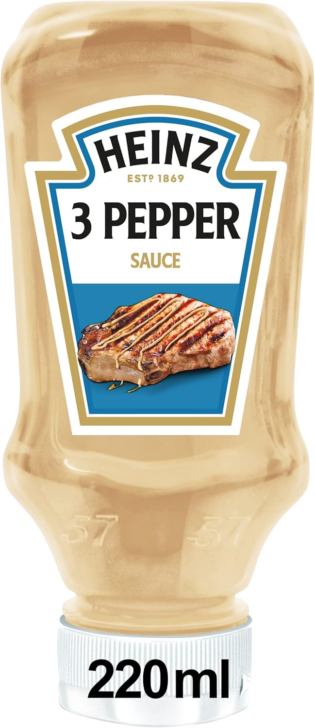 Heinz Salsa 3 Pimientas Bocabajo 220ml Amazon.es Alimentación y bebidas