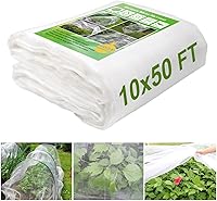 KLEWEE 10x50FT Ultra-Fine Garden Mesh Netting - Protects Vegetables, Fruits, Berries from Birds, Deer, Rabbits - Breathable Plant Cover for Raised Beds & Trees