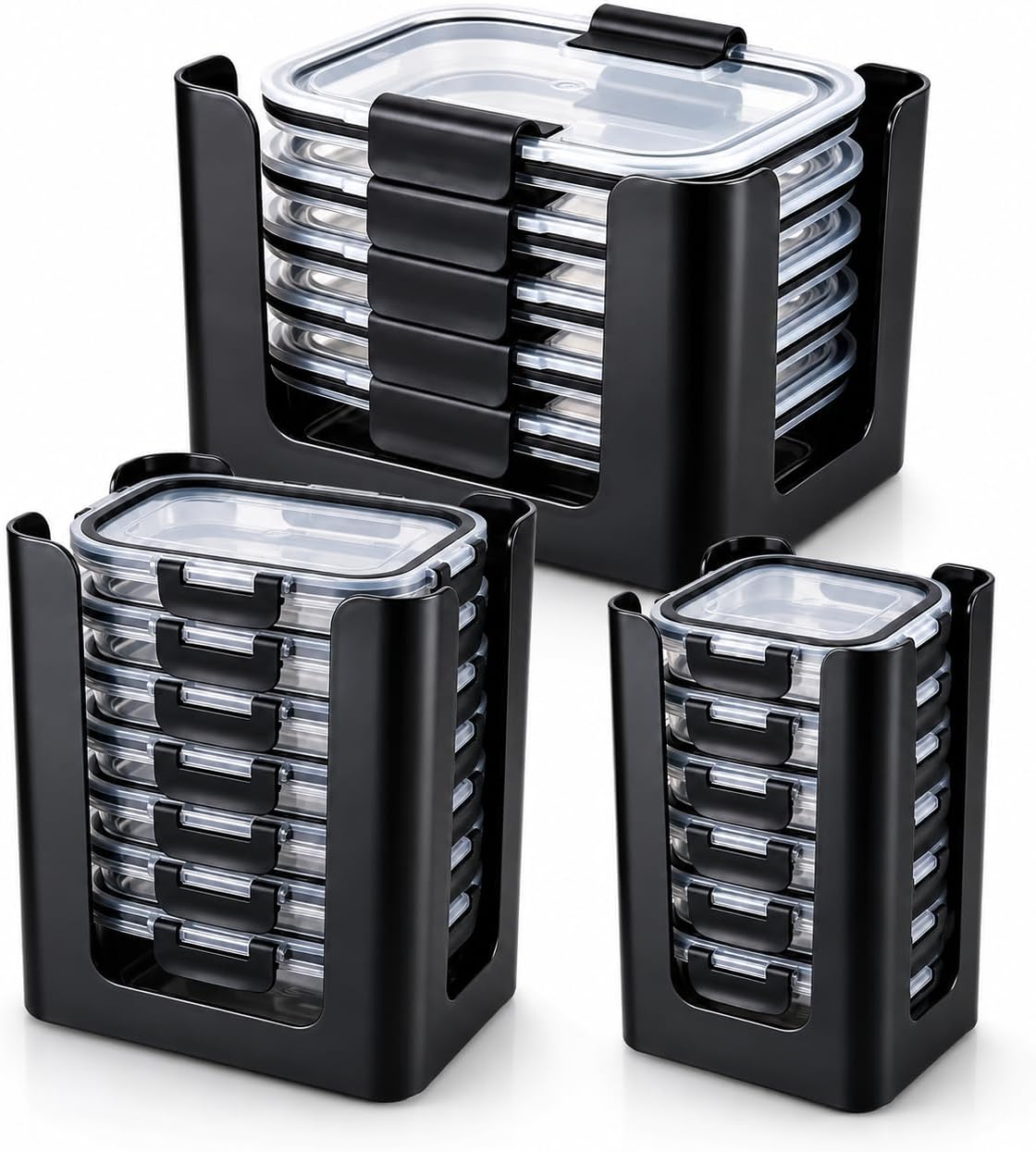 UFORU Lid Organizer for Rubbermaid Brilliance,Fits 4.7 Cup,1.3 Cup,0.5 Cup
