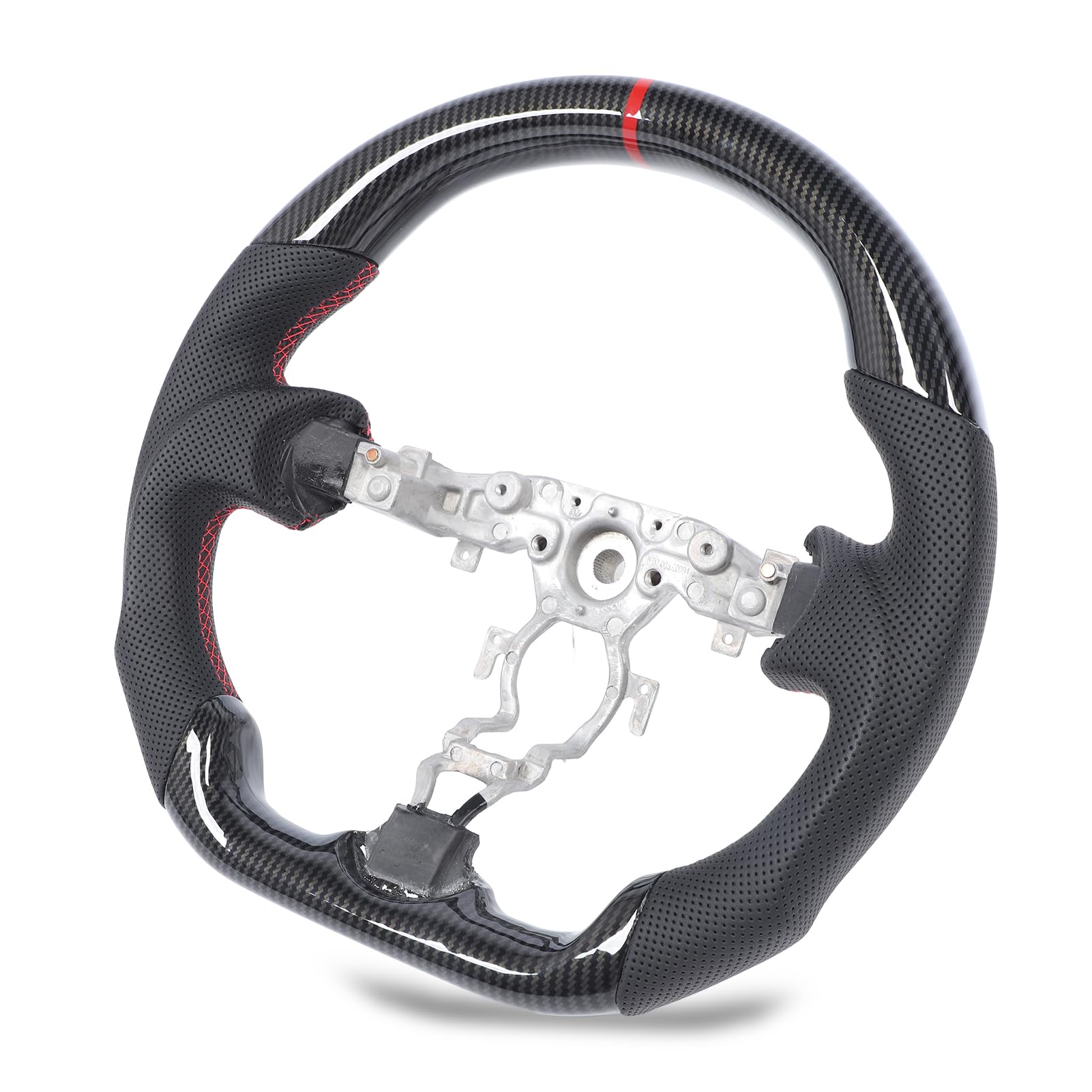 Jiawu Innowacyjna Kierownica Hydro Dip Racing o Wyglądzie Włókna Węglowego do Modelu 370z, Ergonomiczne Uchwyty Zapewniające Większy Komfort i stabilność Jazdy