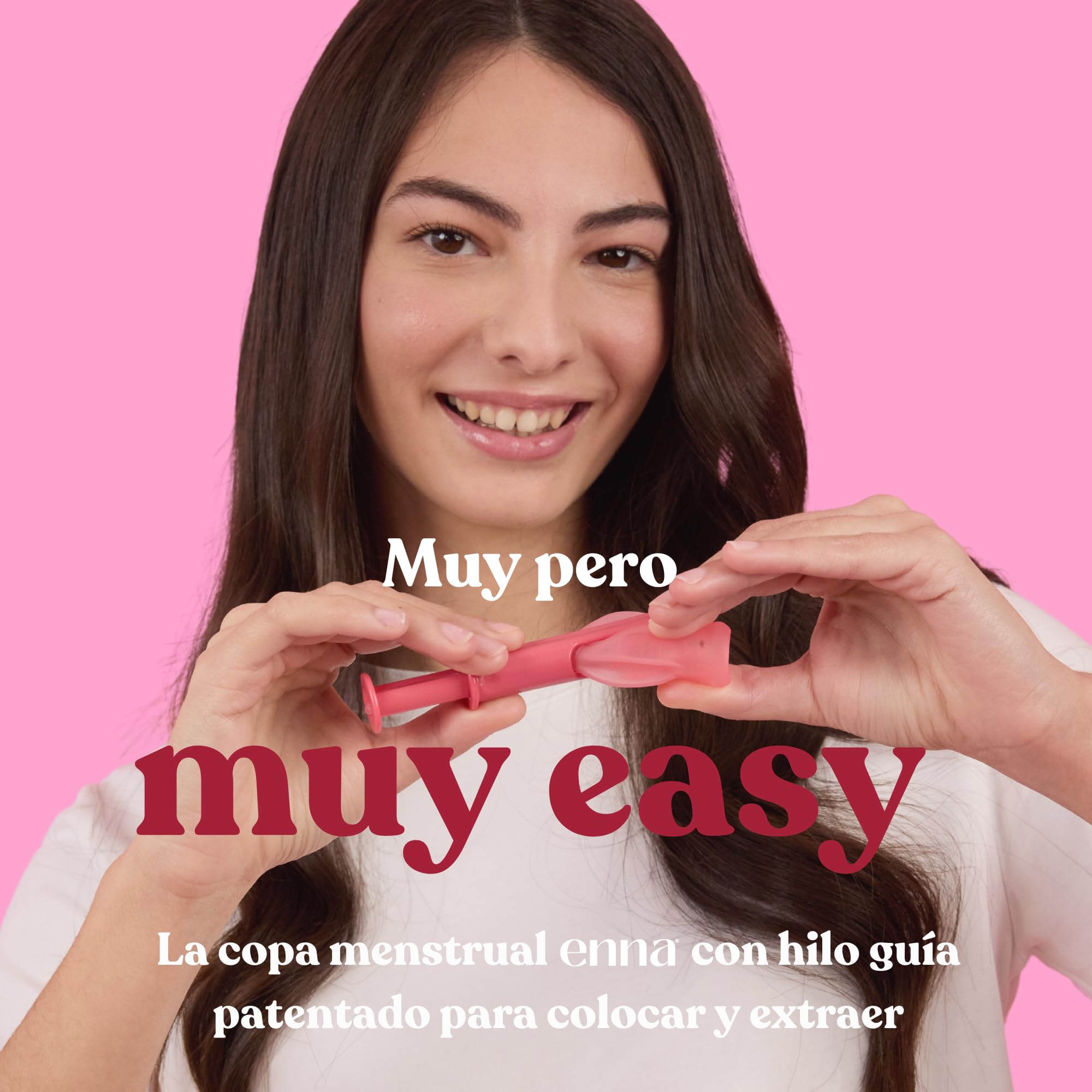 Enna cycle Starter Kit EASY 2 copas menstruales + Aplicador + Caja esterilizadora y transportadora
