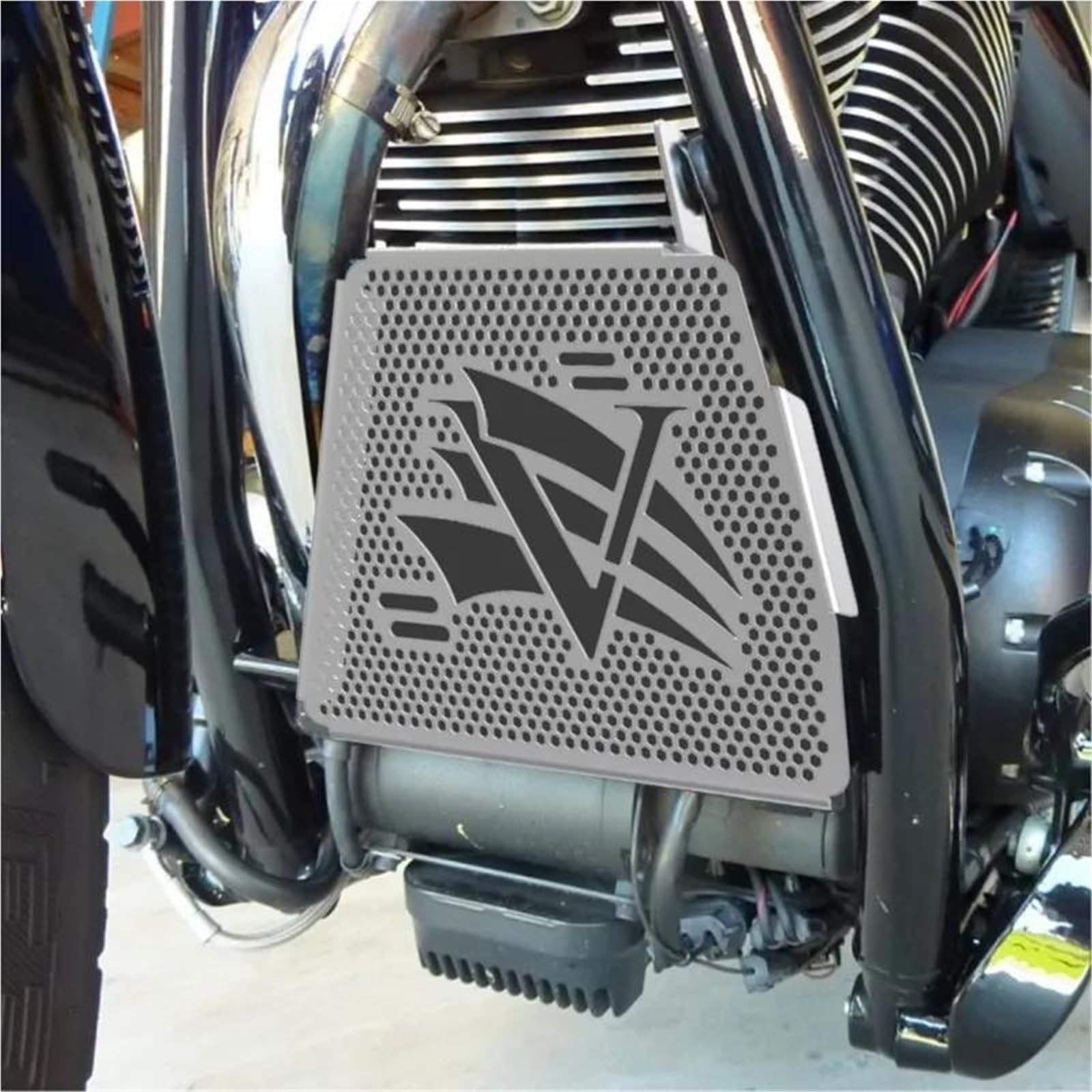Dla Victory Vegas 8 BALL Low Ness Zness 2008-2024 Osłona Motocykla Chłodnica Grill Motocyklowe Osłona Chłodnicy(A)