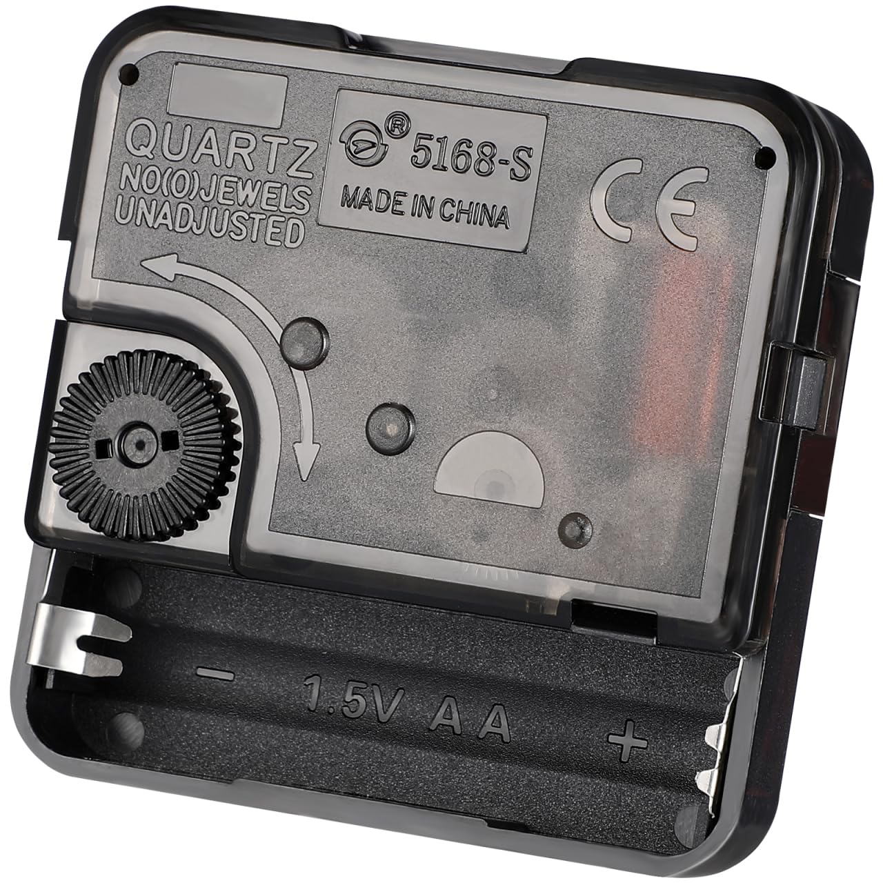 SUPVOX Quartz Clock Movement Replacement DIY Clock Mechanism Repair Part Accessory Silent Battery Operated Wall Clock Motor, 5.6cm*5.6cm*1.6cm, Black