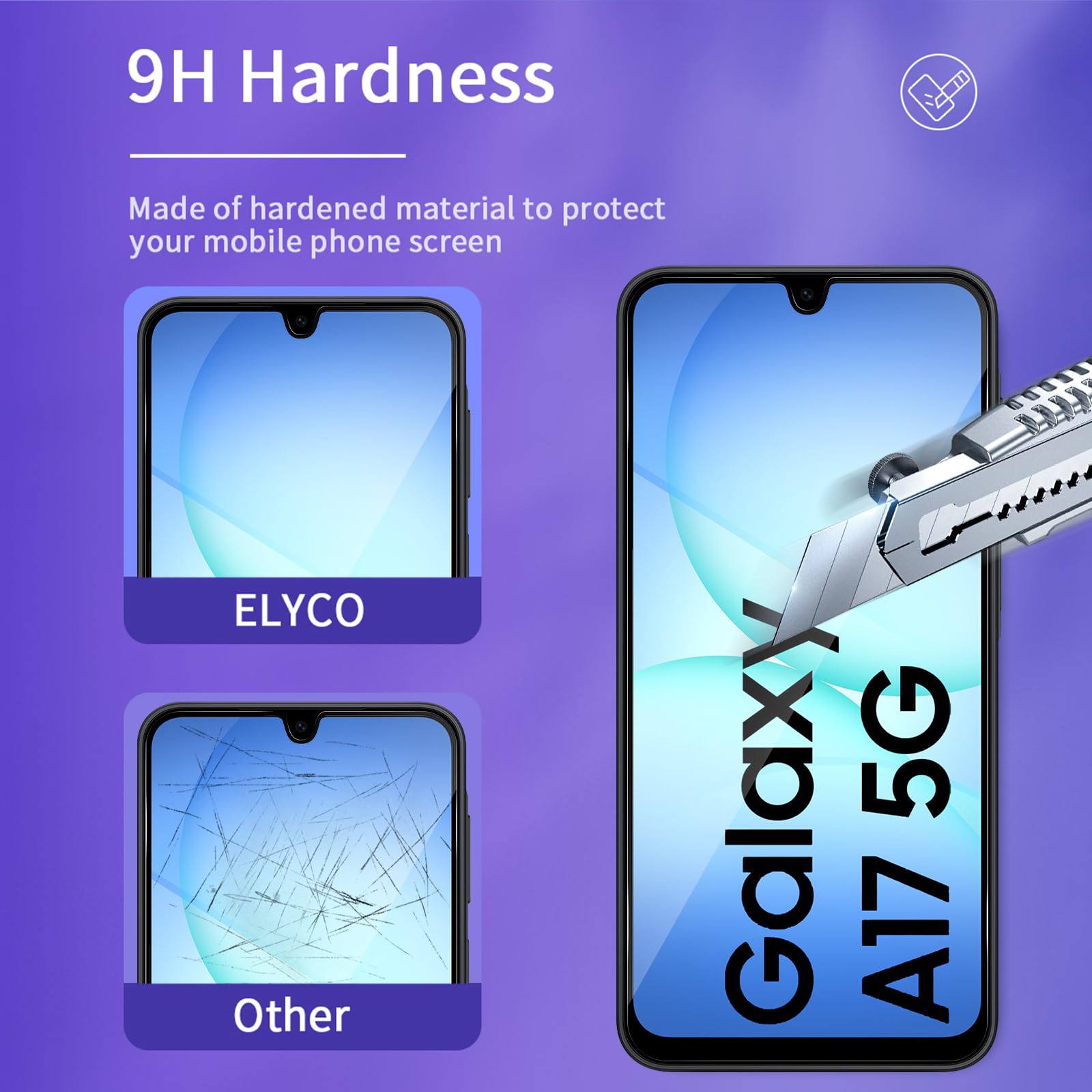 Privacy Vetro Temperato Compatibile con Samsung Galaxy A16/A17 4G/5G, 2 Pezzi Anti-Spy Pellicola Protettiva, 9H Durezza Ultra Resistente, Protezione Privacy Schermo Pellicola, Anti-Graffio