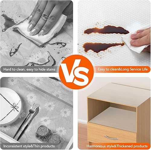 Miniatura 3 de Revestimientos para armarios de cocina, revestimientos de gabinete no adhesivos para cocina, estantes, refrigeradores, revestimientos de cajones de