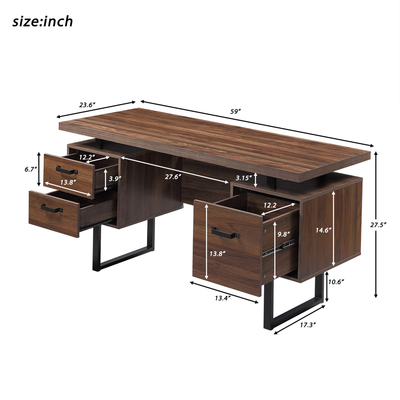 事務机・学習机 TIGHTS STUDY DESK - Landscape Products Amazon.com: Computer Desk Home Office Computer Desk with Drawers