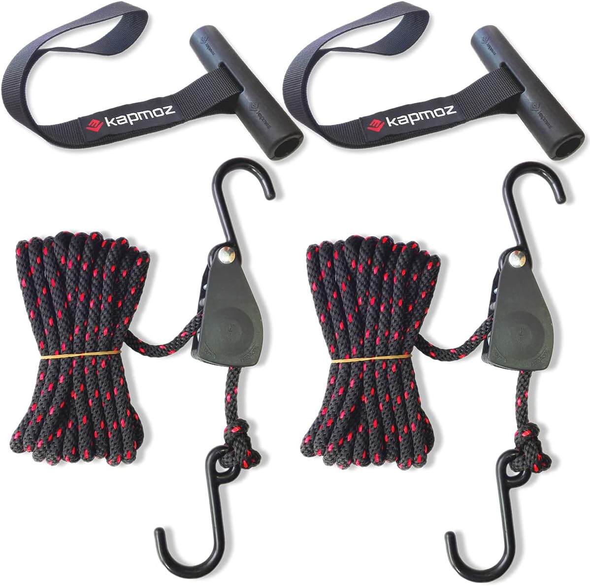 Kayak tie Down Straps Bow and Stern tie Downs Loops Strap