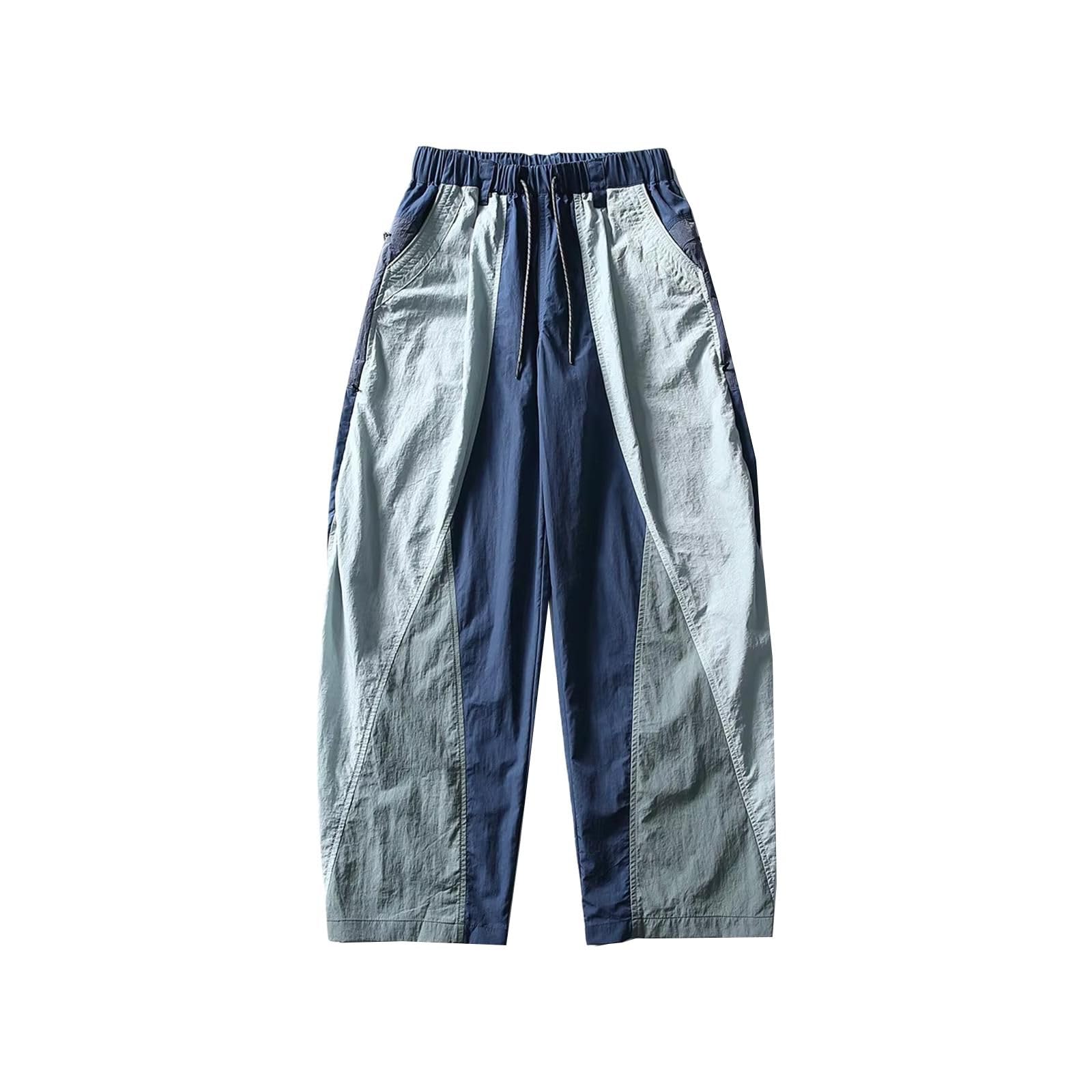 Pantalones de Carga de Pierna Ancha para Hombre, Pantalones Unisex Informales callejeros Ligeros