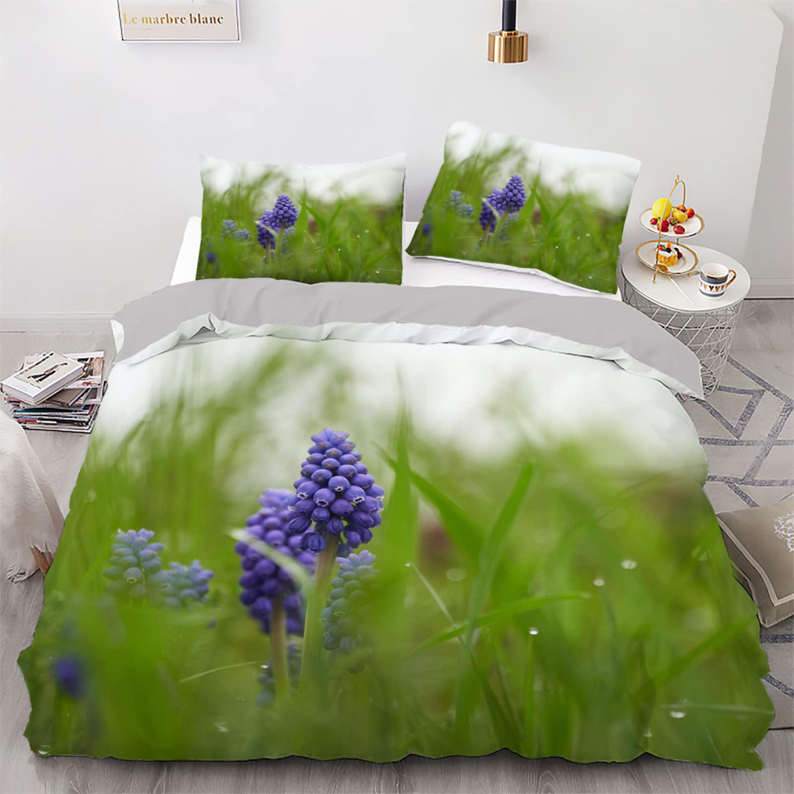 Parure de lit 90x190 enfant microfibre housse de couette verte