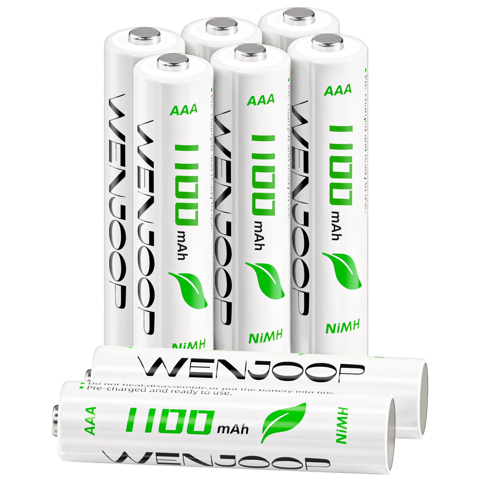 WENJOOP 単4充電池 8本 充電式 ニッケル水素 1.2V 1100mAh 低自己放電 繰り返し使用可能 リモコン おもちゃ用