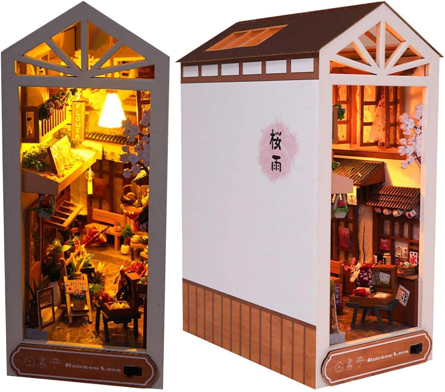 Model edukacyjny Drewniane podpórki do puzzli 3D, zestaw do samodzielnego czytania książek, aleja dekoracyjna wkładki do półek, drewniane podpórki do puzzli 3D, miniaturowe zestawy do książek z oświet
